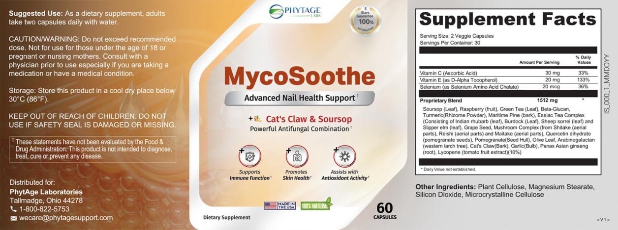 MycoSoothe  Label